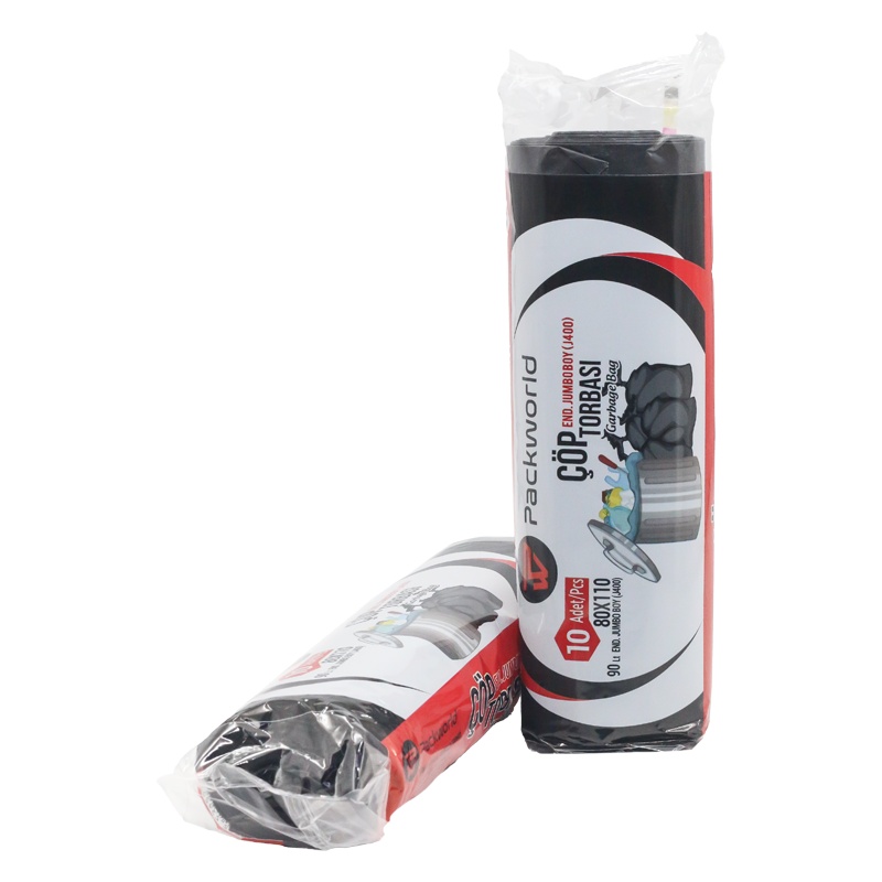 Packworld 400 Gr Jumbo Siyah Çöp Poşeti 80x110 - PACKWORLD