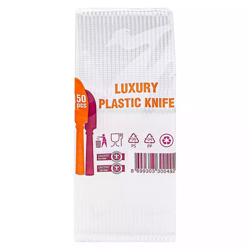 Poppy Plastik Lüx Bıçak 50'li - POPPY