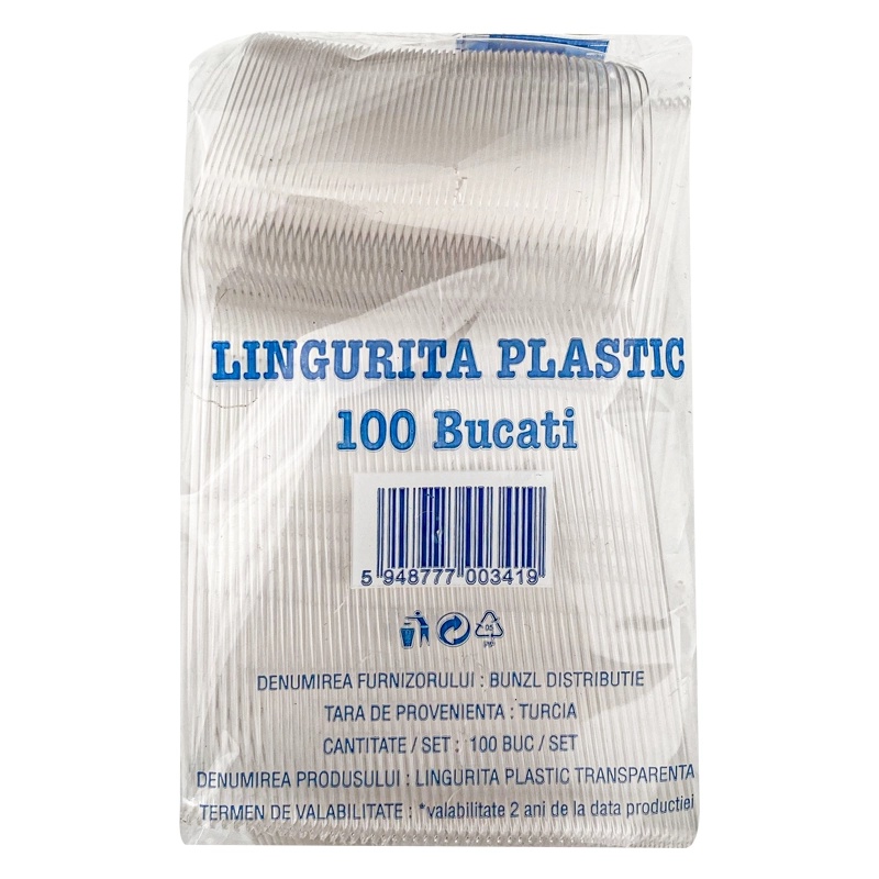 Poppy Süp Plastik Kaşık Şeffaf 1,25 Gr 100'lü - POPPY