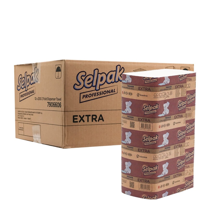 Selpak Professional Extra Z Katlı Dispenser Havlu 200x12 - 1