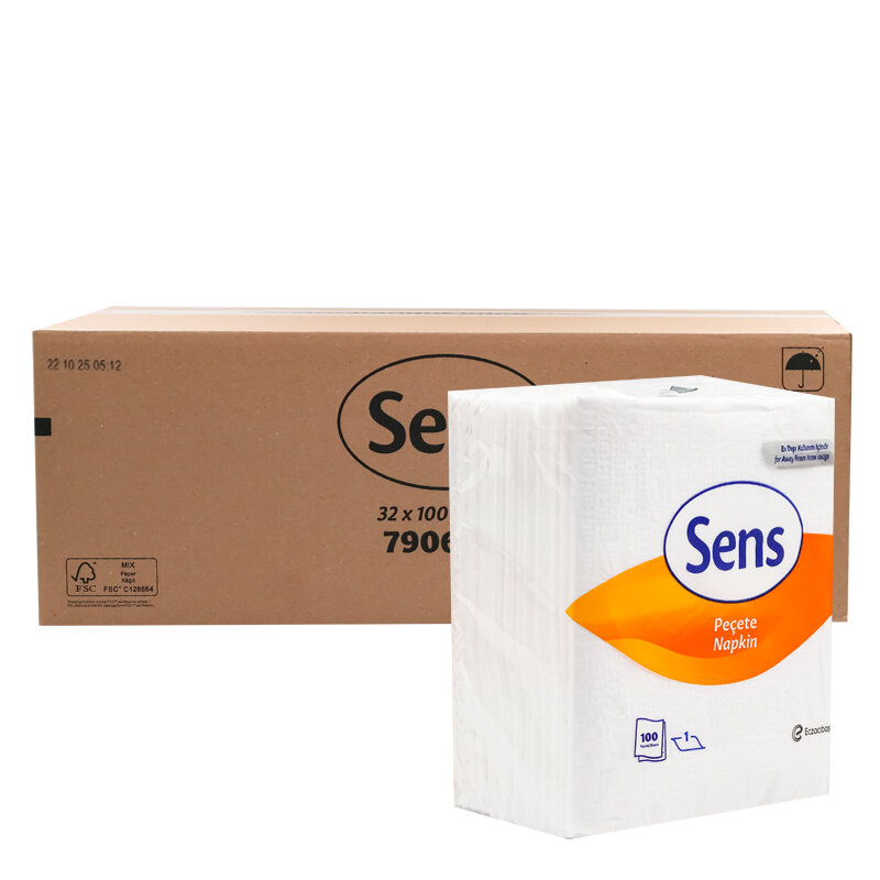 Selpak Sens Peçete 100Lü 32 Paket 22x26 Cm - 1