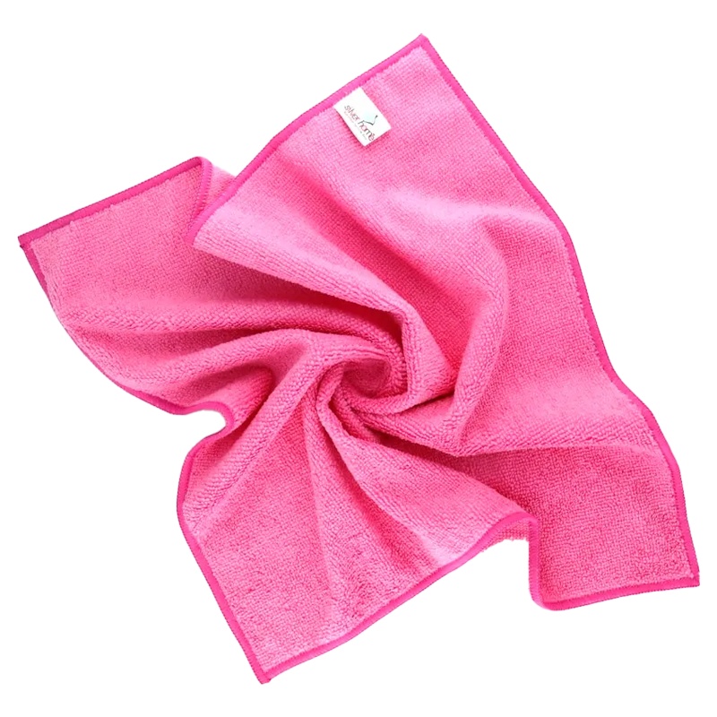 Silver Home Havlu Mikrofiber Temizlik Bezi Pembe 40x40 - SILVER HOME