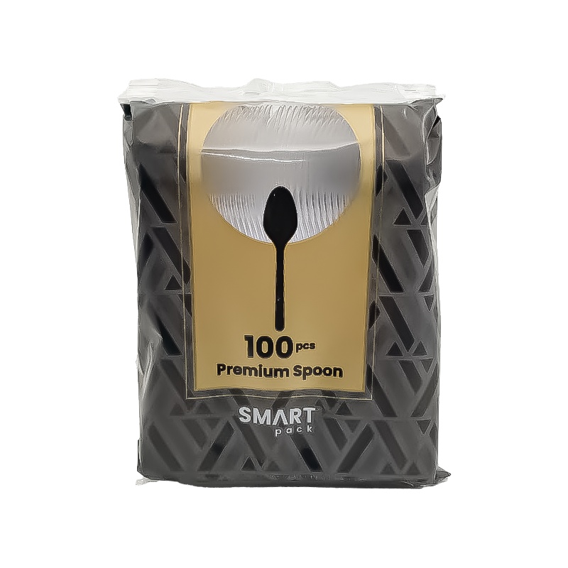Smart Pack Premium Plastik Kaşık Şeffaf 2,8 Gr 100Lü - SMART PACK