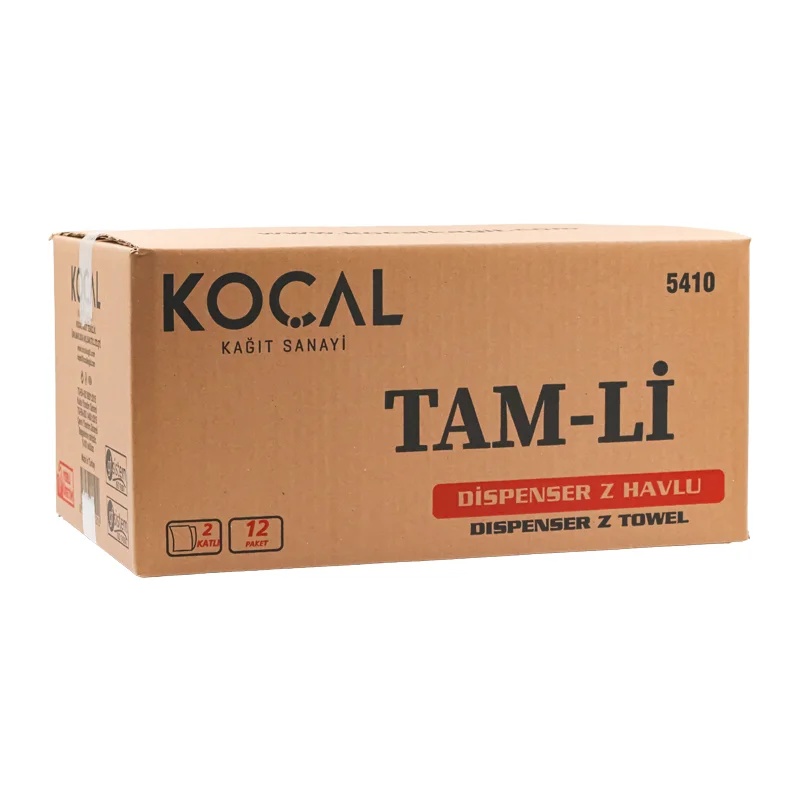 Tamli Dispenser Z Katlı Havlu 100 Lü 12 Paket Koçal - 3