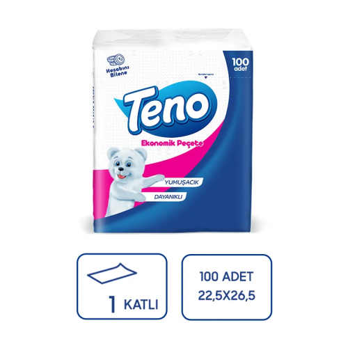 Teno Kağıt Servis Peçete 100Lü 32 Paket - 1