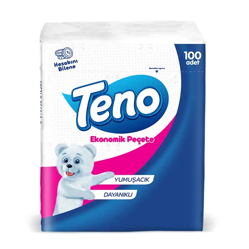 Teno Kağıt Servis Peçete 100Lü 32 Paket - Focus (1)
