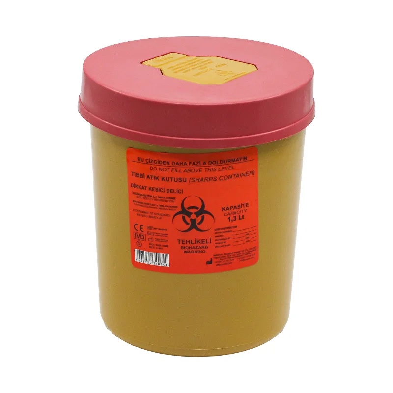 Tıbbi Atık Kovası 1,3 Litre A Kalite - 1