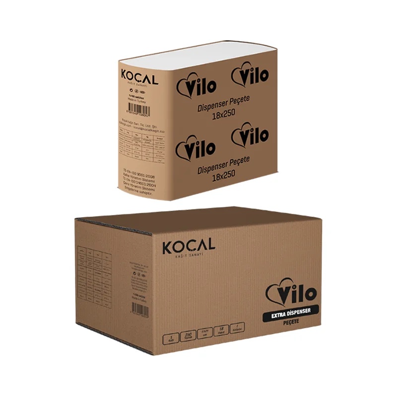 Vilo Dispenser Peçete 250 Li 18 Paket Koçal 250x18 - 1