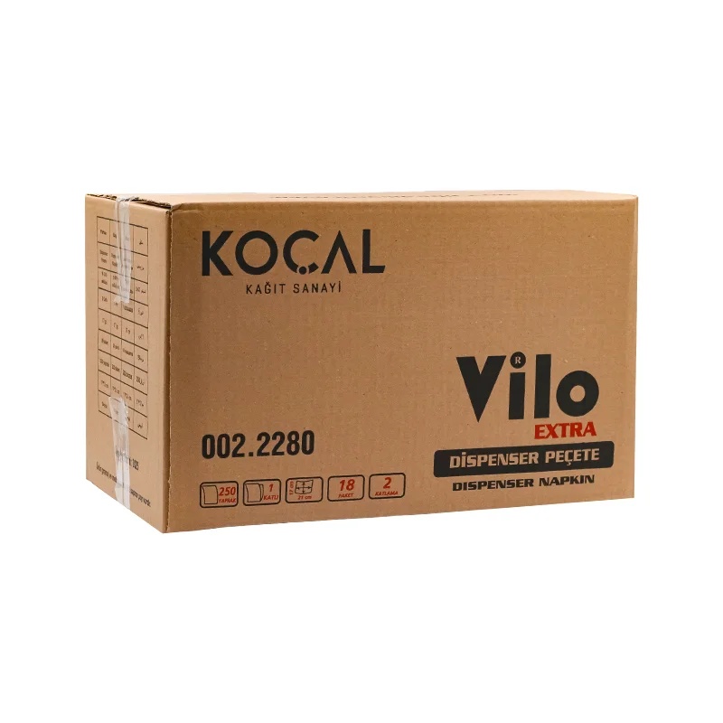 Vilo Dispenser Peçete 250 Li 18 Paket Koçal 250x18 - 4