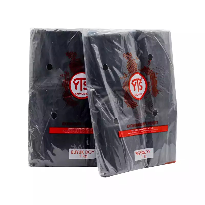 YTS Ekonomik Siyah Atlet Poşet Büyük Boy 30x60 Hışır Poşet - 3