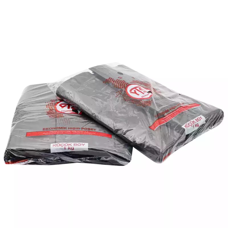 YTS Ekonomik Siyah Atlet Poşet Küçük Boy 24x42 Hışır Poşet - 4