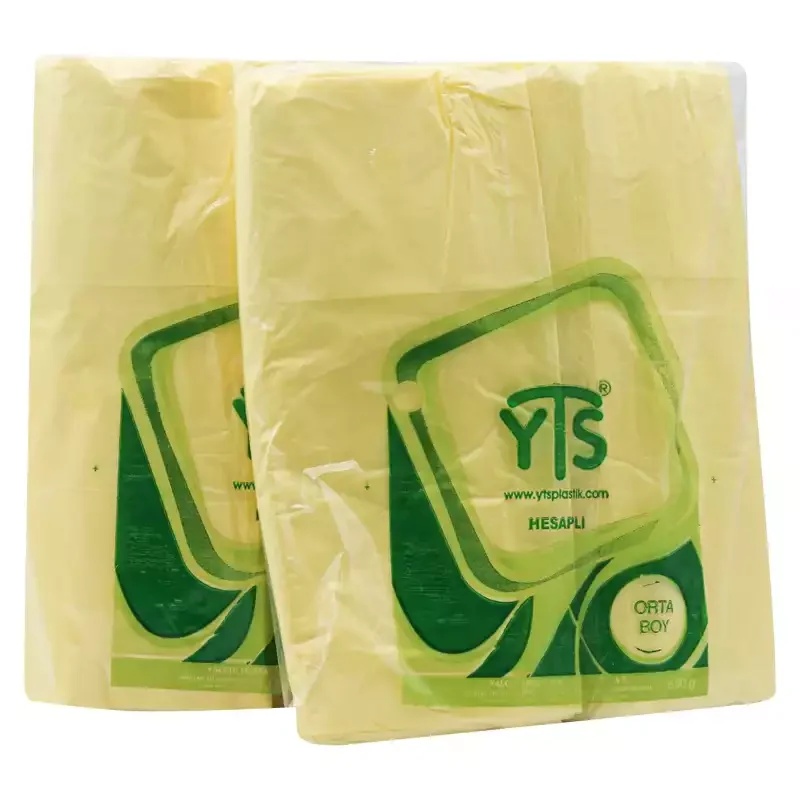 YTS Hesaplı Sarı Atlet Poşet Orta Boy 27x50 Hışır Poşet - 3