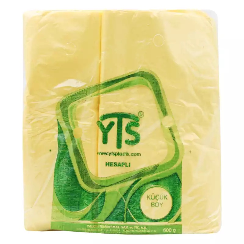 YTS Hesaplı Sarı Atlet Poşet Küçük Boy 24x42 Hışır Poşet - 2
