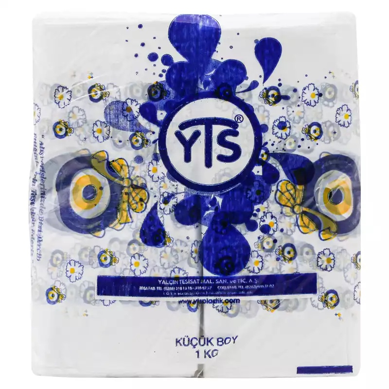 YTS Nazar Boncuk Baskılı Küçük Boy Hışır 24x40 Atlet Poşet - YTS (1)