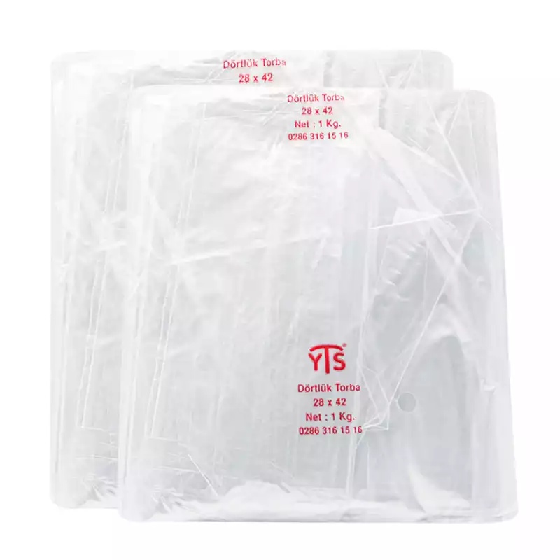 YTS Naylon Torba 28x42 Dörtlük Bakkaliye Torbası Naylon Poşet - YTS (1)