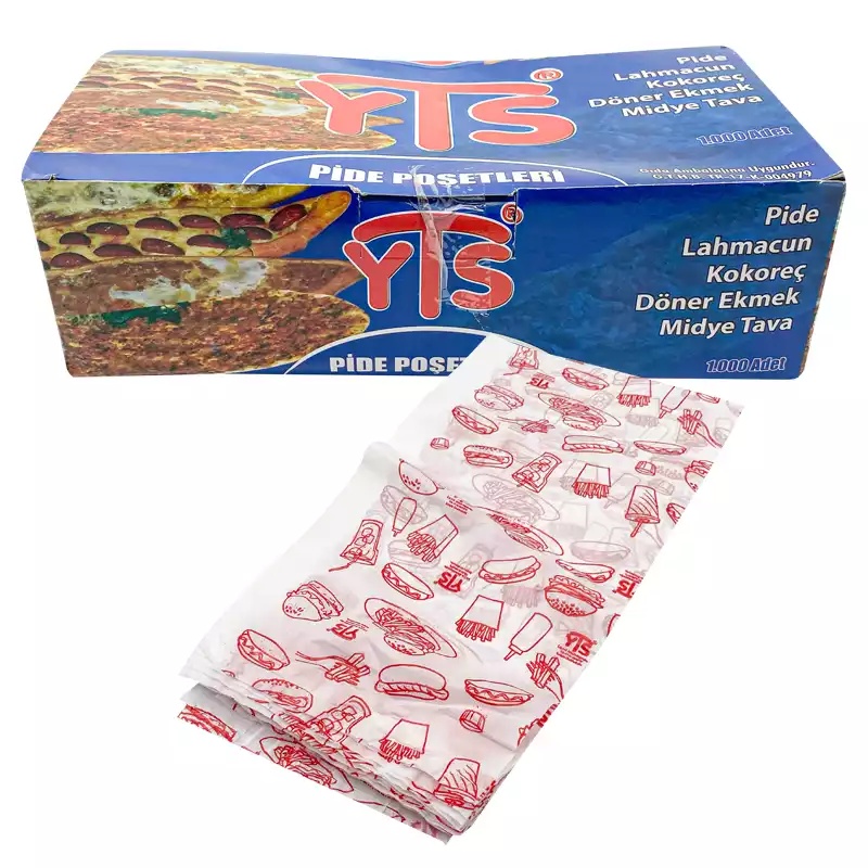 YTS Pide Hamburger Poşeti 13x26 Burger Torbası Pide Poşeti - YTS