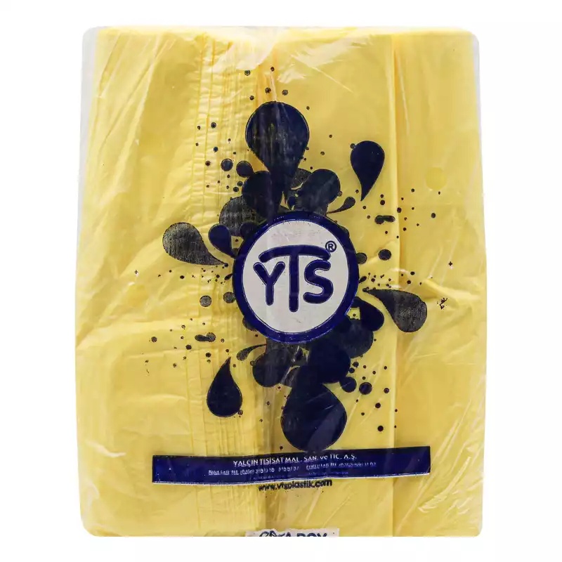 YTS Sarı Atlet Poşet Orta Boy 27x50 Hışır Poşet - 2