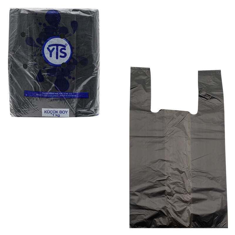 YTS Siyah Atlet Poşet Küçük Boy Hışır Poşet - YTS