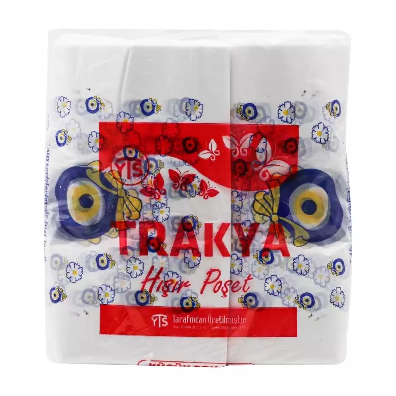 YTS Trakya Nazar Boncuk Baskılı Poşet Küçük Boy 24x40 Atlet Poşet - 2