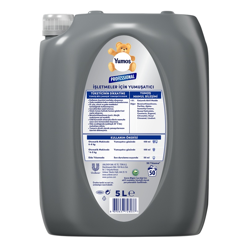 Yumoş Professional Çamaşır Yumuşatıcı Fabcon Gardenia 5 Litre - 2